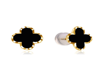 Pozlacené stříbrné náušnice VC silikonová puzeta